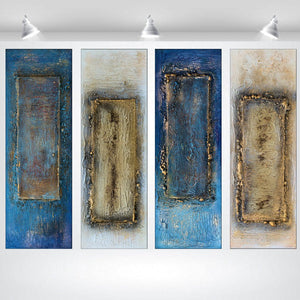 Gilded Thresholds (2026) Acrylic painting by Edelgard Schroer