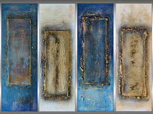 Gilded Thresholds (2026) Acrylic painting by Edelgard Schroer