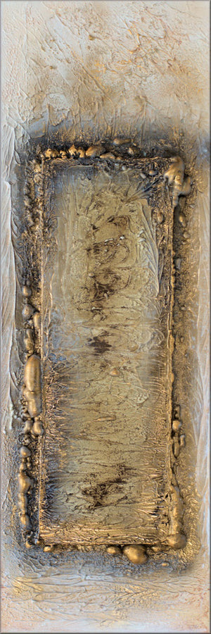 Gilded Thresholds (2026) Acrylic painting by Edelgard Schroer