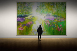 The Tulip Fields Large Scale Impressionistic Oil Painting