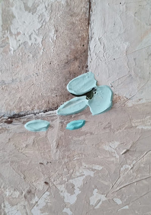 Turquoise Dream – Textured Floral Painting