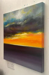 Somewhere in the Autumn Sky Abstract Seascape Sunset