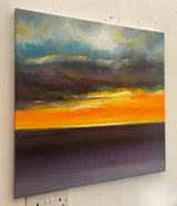 Somewhere in the Autumn Sky Abstract Seascape Sunset