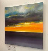 Somewhere in the Autumn Sky Abstract Seascape Sunset