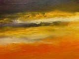 Somewhere in the Autumn Sky Abstract Seascape Sunset