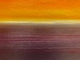 Somewhere in the Autumn Sky Abstract Seascape Sunset