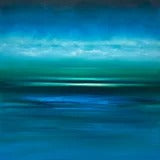 Straight into the Deep Blue Original Oil Painting