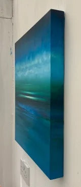 Straight into the Deep Blue Original Oil Painting