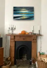 Song To The Siren Abstract Seascape Sunset Painting