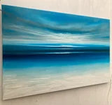 In the Stillness Abstract Seascape Painting