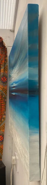 In the Stillness Abstract Seascape Painting