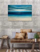 In the Stillness Abstract Seascape Painting