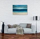 In the Stillness Abstract Seascape Painting