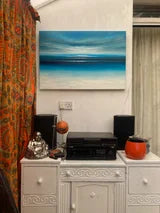 In the Stillness Abstract Seascape Painting