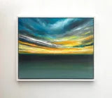 Goodnight From Dungeness Abstract Seascape Sunset Painting