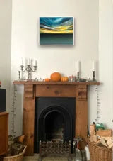 Goodnight From Dungeness Abstract Seascape Sunset Painting