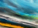 Goodnight From Dungeness Abstract Seascape Sunset Painting