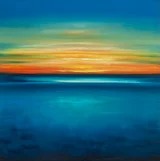 From Light to Blue Original Oil Painting