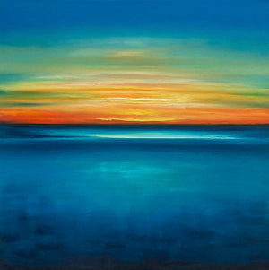 From Light to Blue Original Oil Painting