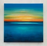 From Light to Blue Original Oil Painting