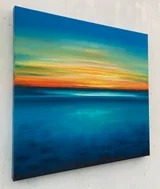 From Light to Blue Original Oil Painting