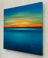 From Light to Blue Original Oil Painting