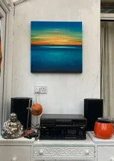 From Light to Blue Original Oil Painting