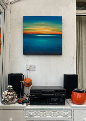 From Light to Blue Original Oil Painting