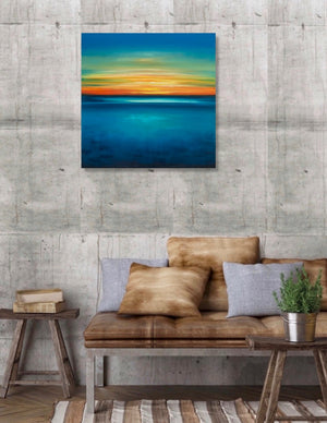 From Light to Blue Original Oil Painting