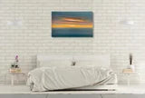 Lighting Up the Silver Abstract Seascape Sunset Painting
