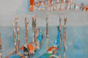 Venetian Water Impressionistic Venice Gondola Painting