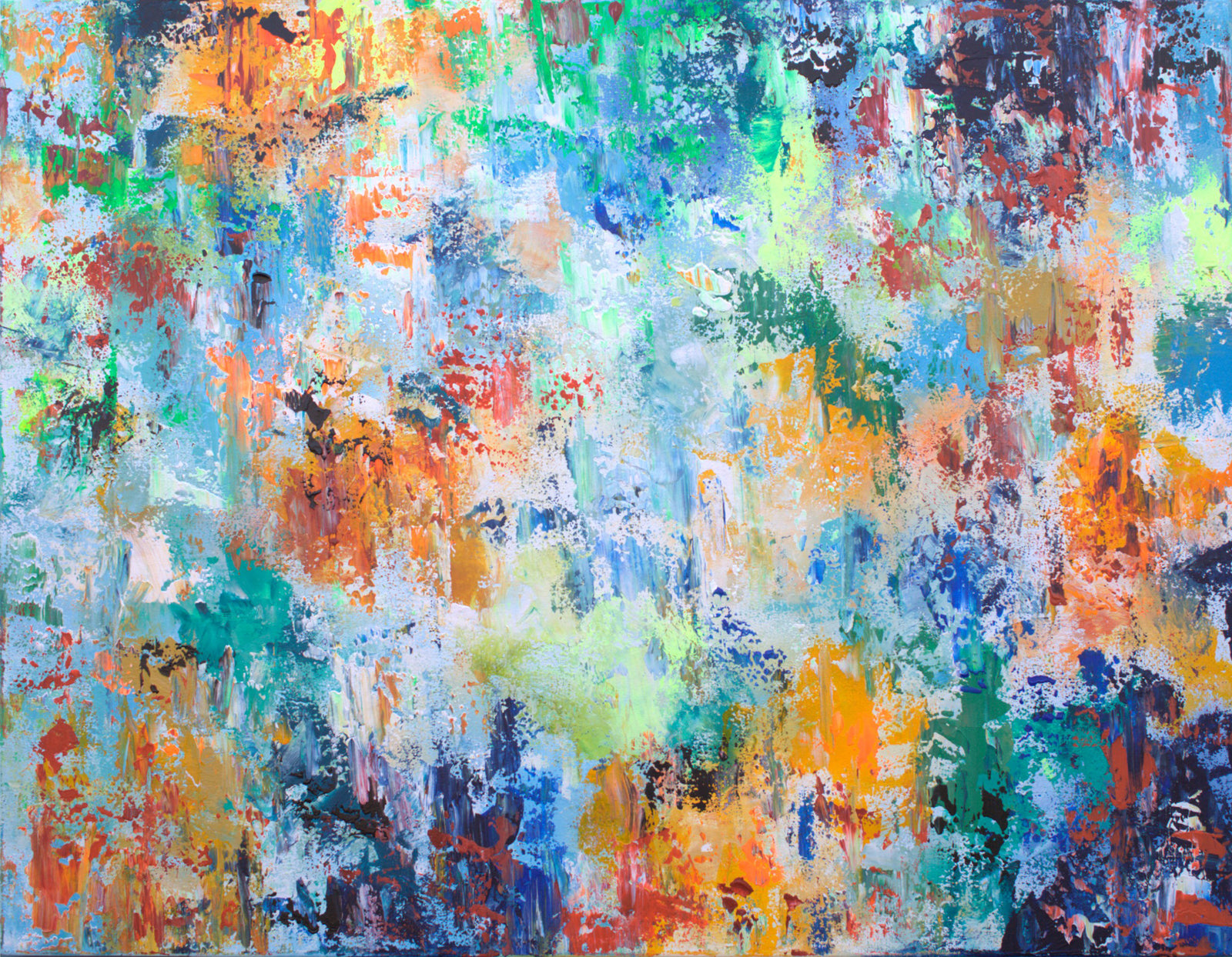 Water Reflections Abstract Acrylic Landscape