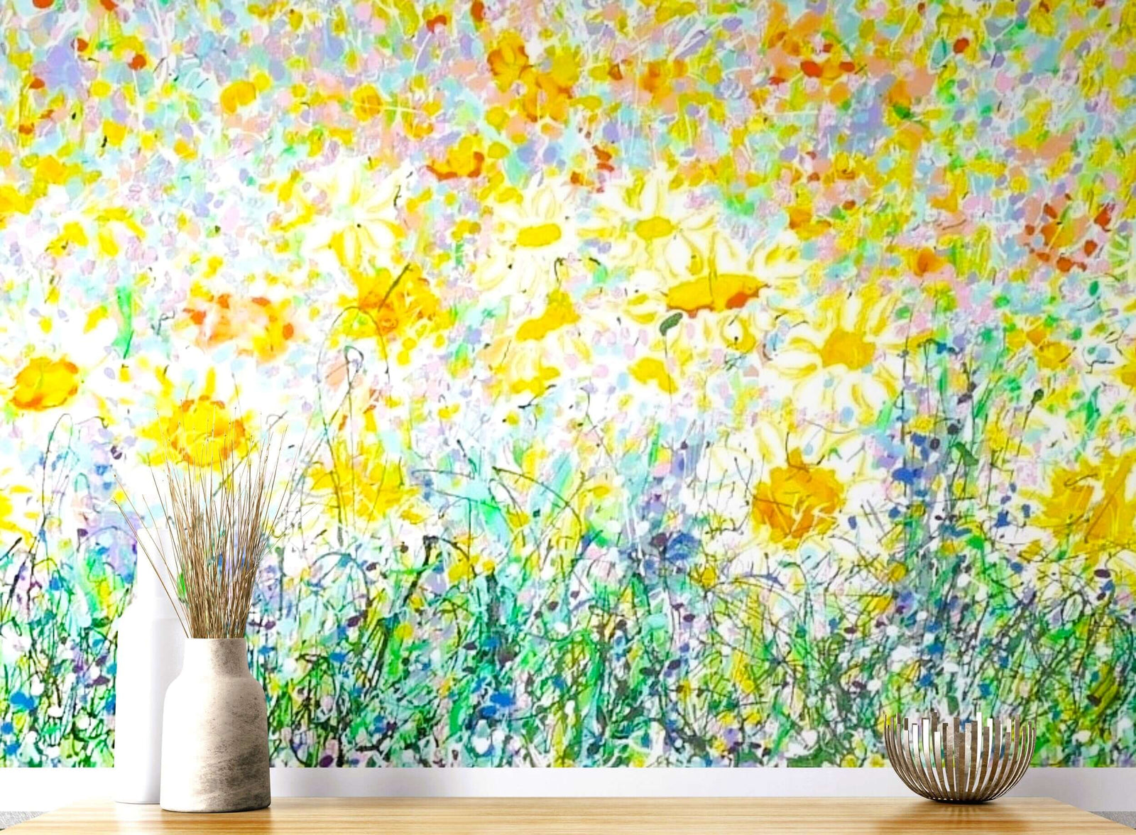 Wild Daisy Meadow Original Painting