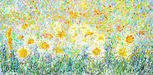 Wild Daisy Meadow Original Painting