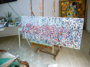 Wild Poppy Meadow Original Painting by Lesley Blackburn